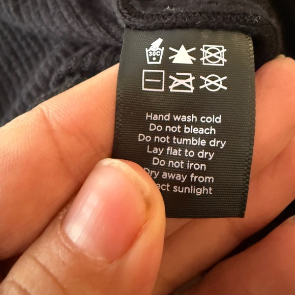 Alala Rise Up - Black Ribbed Crop Long Sleeve Full-Zip Athletic Top  XS - Picture 5 of 7